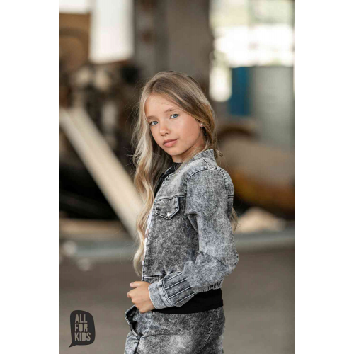 dres jeansowy GIRL grey, www.e-jojo.pl